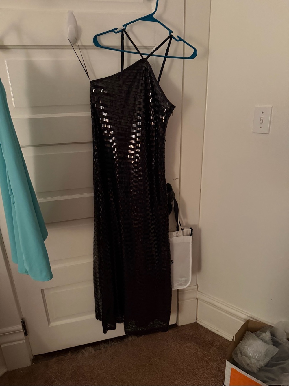 Black Sequin maxi Dress